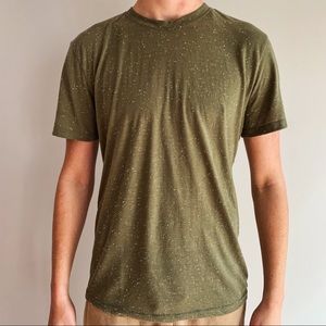 Army green and white speckled Men’s T-Shirt